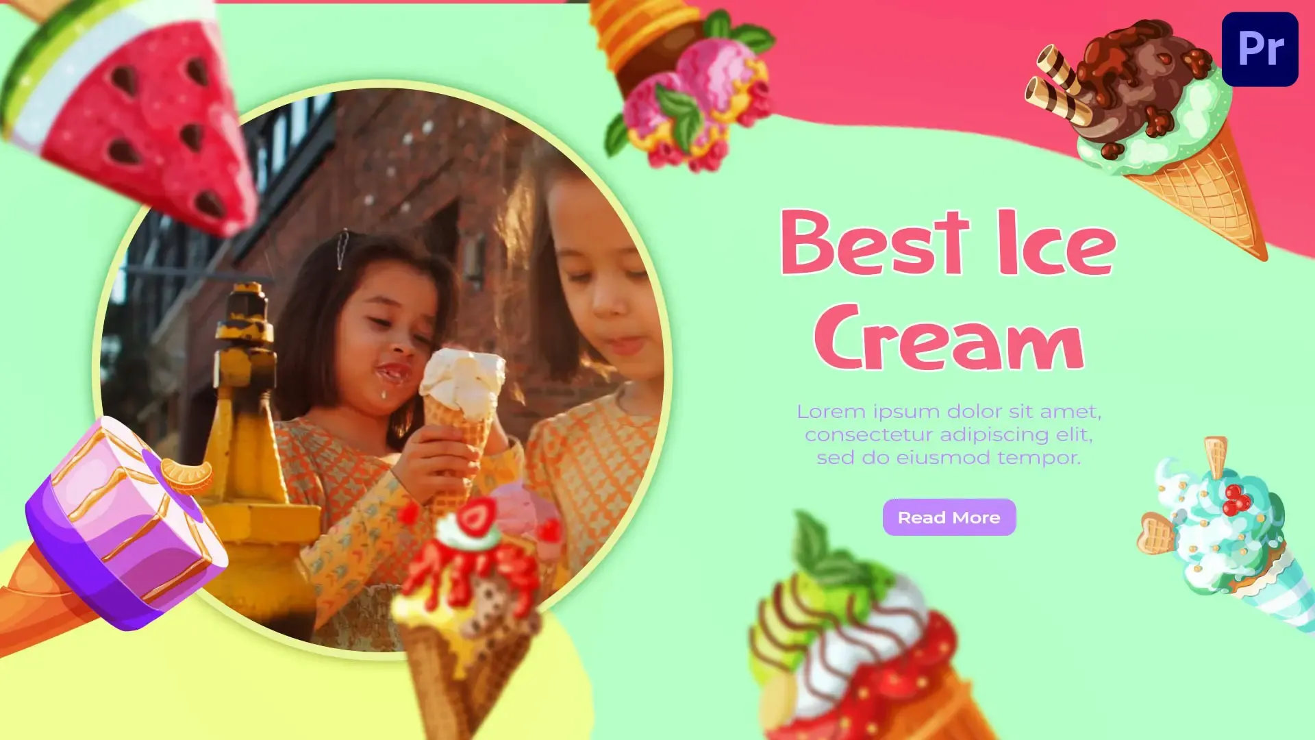 Colorful Ice Cream Slideshow